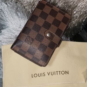 Louis Vuitton Damier folded canvas wallet